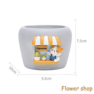 Panda Pékség ültetőgép pozsgás növényekhez Levegőnövények Aranyos virágcserepek Tündérkerti dekoráció Figurák Ceruzatartó Otthoni asztaldísz