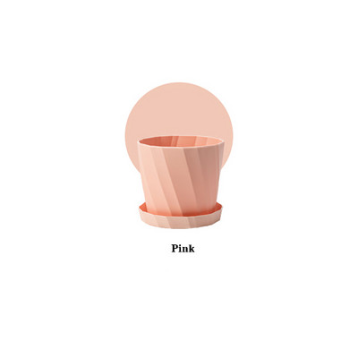 1 pc Nordic Minimalist Resin Desktop Σαρκώδης Χοντρό Πλαστικό Λευκό Ροζ Plue Κοστούμι λουλουδιών Γλάστρα σε γλάστρα Κεραμική αυτόνομη ζαρντινιέρα