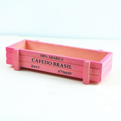 Növénykert dekoráció Vintage természetes otthoni virágcserepes virágtartó zamatos fa tok