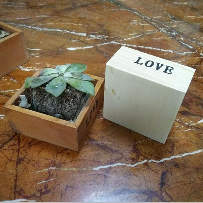 Vintage fából készült virágok cserepek Zamatos növények faiskolai növekedési doboza Kerti ültetési kellékek Love Home Kertészeti eszköz