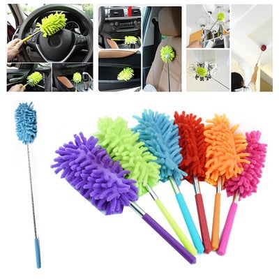 Microfiber Duster Brush Extendable Hand Dust Cleaner Anti Dusting Brush Home Duster Air-condition Car Furniture Cleaning Brush