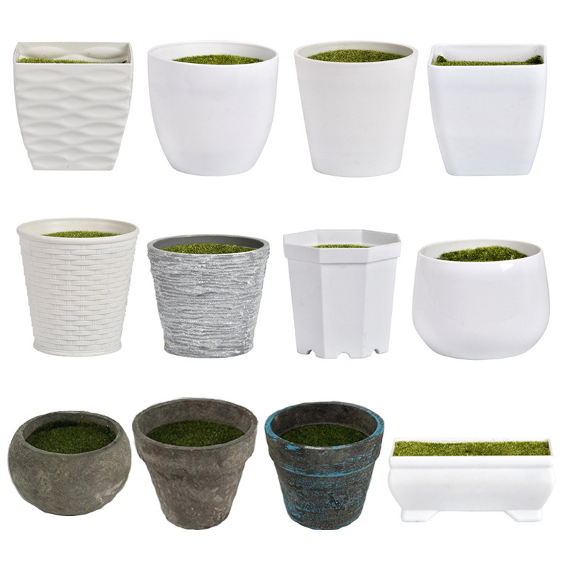 Kreatív virágcserep Művirág szimuláció Virágnövény cserepes Cserepes virágcserép habos virágkötészeti műanyaggal