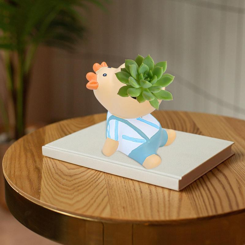 Kerámia bálna virágcserép Kreatív, szép zamatos edény Dekoratív állatültető asztali dísz beltéri cserepek lakberendezés