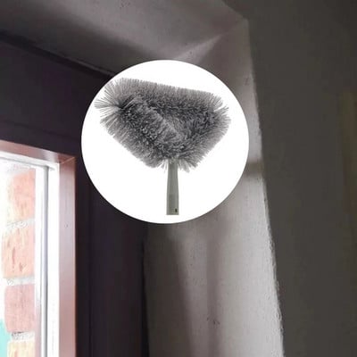 Outdoor Use Cleaning Ash Duster Broom Brush High-altitude Corner Cobweb Brush Round Dust Sweeping Cleaning Tool Cleaner