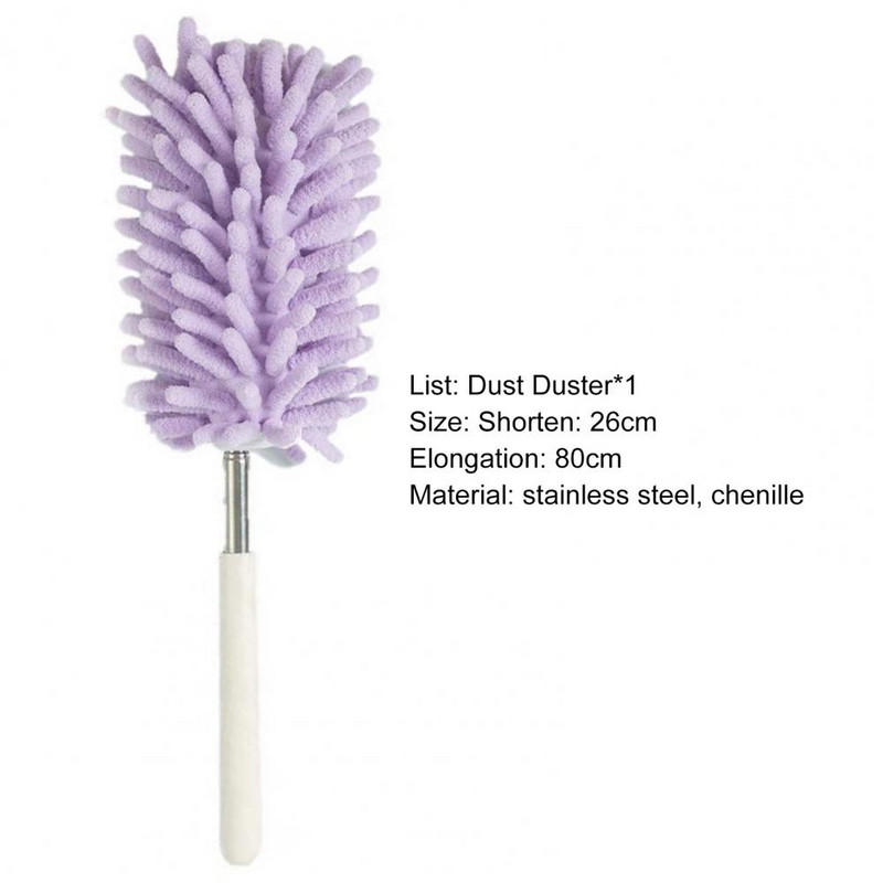 Regulējama teleskopiskā putekļu suka sadzīves putekļu noņemšanas birste automašīnu biroja tīrīšanai mājsaimniecības tīrīšanas birste