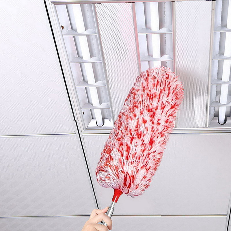 Plaunamas dulkių šepečio valymo įrankis Ištraukiamas dulkių šluostė