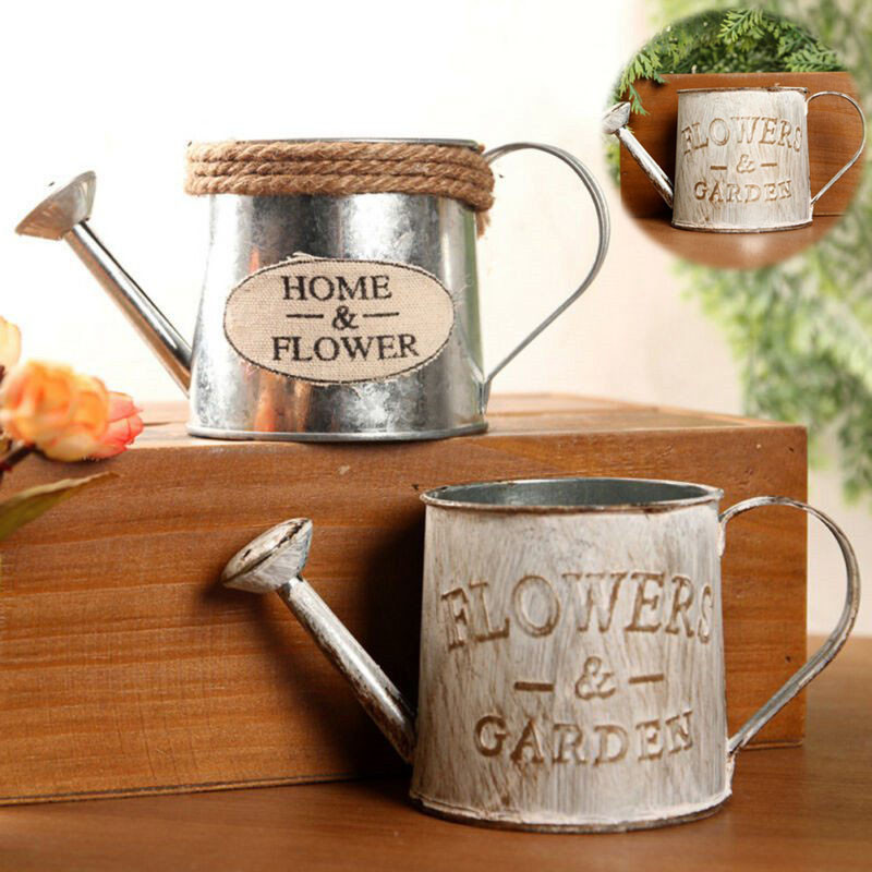 Vadvirág vödör zamatos virágtartó fém növény vintage virágcserép vödör Virág vödör játék vödör függőleges kert