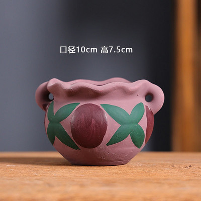 Kis mediterrán kerámia virágcserép Retro húsos virágcserép Kreatív húsnövény Kertészet Virágzás Dekorációs termékek Csere