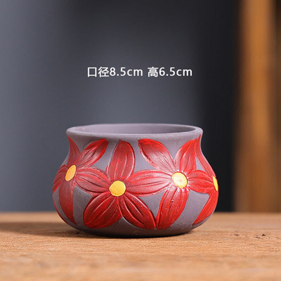 Kis mediterrán kerámia virágcserép Retro húsos virágcserép Kreatív húsnövény Kertészet Virágzás Dekorációs termékek Csere