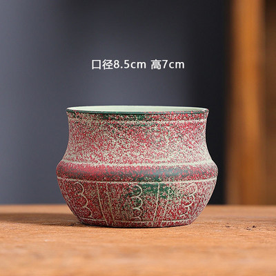 Kis mediterrán kerámia virágcserép Retro húsos virágcserép Kreatív húsnövény Kertészet Virágzás Dekorációs termékek Csere