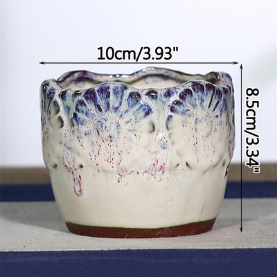 Szerelem alakú kerámia húsos virágcserép koreai ins zöld, kézzel készített virágcserép, egyszerű kreatív bonsai medence otthoni kert