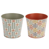 Mini fém virágcserepek napraforgó vödör kaktusz növénytartó edény erkélyre fedélzeti teraszra első veranda beltéri vagy kültéri tavaszi nyárra