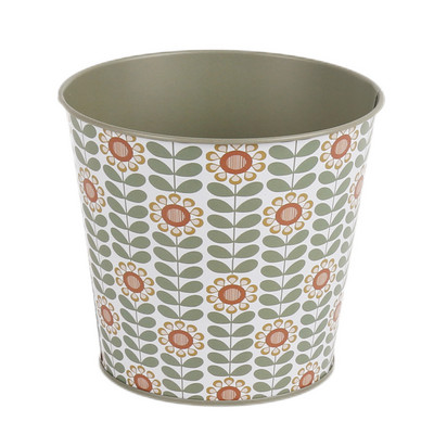 Mini fém virágcserepek napraforgó vödör kaktusz növénytartó edény erkélyre fedélzeti teraszra első veranda beltéri vagy kültéri tavaszi nyárra