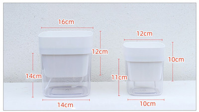 Lazy Self-ποτιζόμενη γλάστρα Planter Pots Automatic Water Absorption Succulent Aquaculture Πλαστική υδροπονική γλάστρα