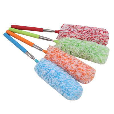 High Quality Soft Microfiber Telescopic Duster Brush Static Anti Dusting Brush Home Air-condition Car Furniture Cleaning Tools