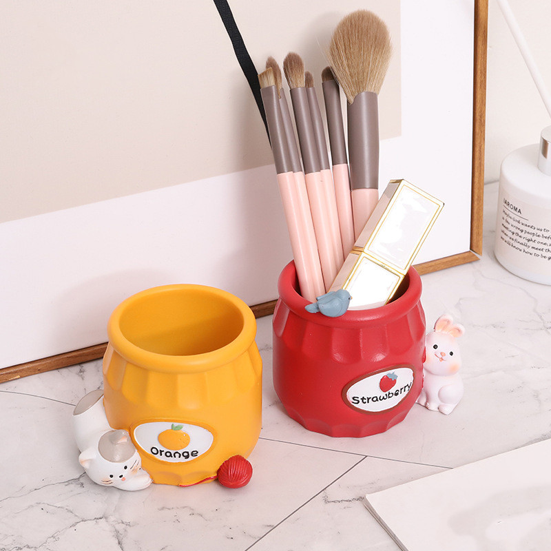 Honeypot témájú ültetőgyanta virágcserép pozsgások légnövények számára Zakka díszek tolltartó ecsettartó Otthoni asztaldísz