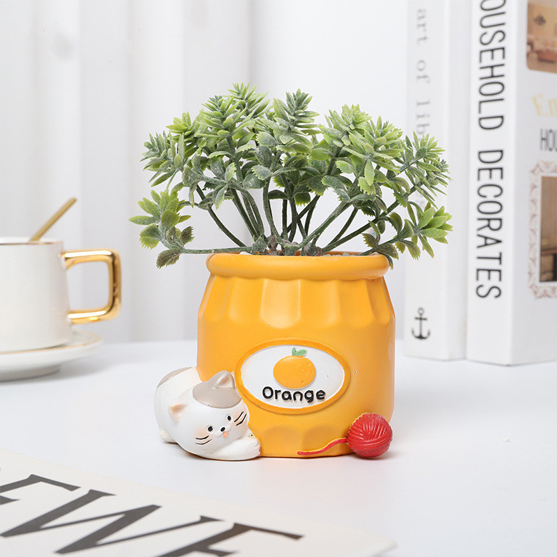 Honeypot témájú ültetőgyanta virágcserép pozsgások légnövények számára Zakka díszek tolltartó ecsettartó Otthoni asztaldísz