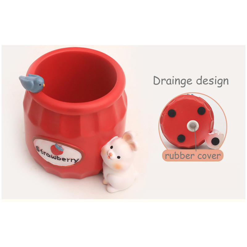 Honeypot témájú ültetőgyanta virágcserép pozsgások légnövények számára Zakka díszek tolltartó ecsettartó Otthoni asztaldísz