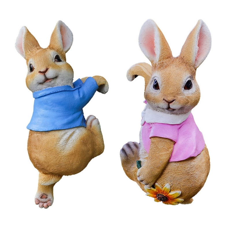 Gyanta nyúl virágcserép medál dekoratív hálóterem asztali dekorációs kellékei R7UB