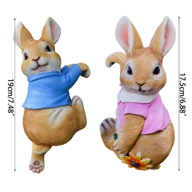 Gyanta nyúl virágcserép medál dekoratív hálóterem asztali dekorációs kellékei R7UB