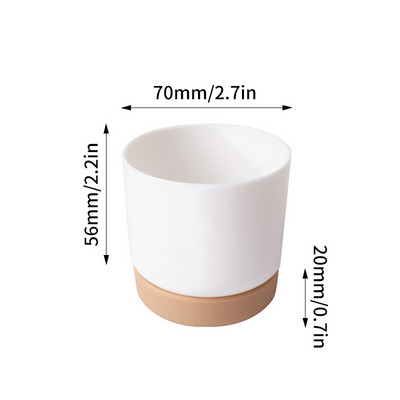 Μεγάλο/μικρό Succulent Planter Pot Imitation Ceramic Plastic Flower Cylinder Flower Pots Κάκτος με τρύπα αποστράγγισης Γλάστρες φυτό