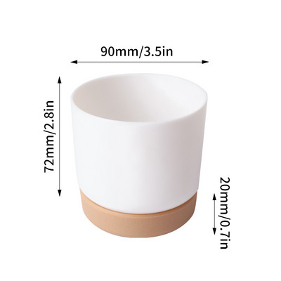 Μεγάλο/μικρό Succulent Planter Pot Imitation Ceramic Plastic Flower Cylinder Flower Pots Κάκτος με τρύπα αποστράγγισης Γλάστρες φυτό