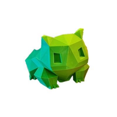 Low Poly Bulbasaur Planter Zamatos növény virágcserep Virágcserepes figura Kerti dekor asztali dísz