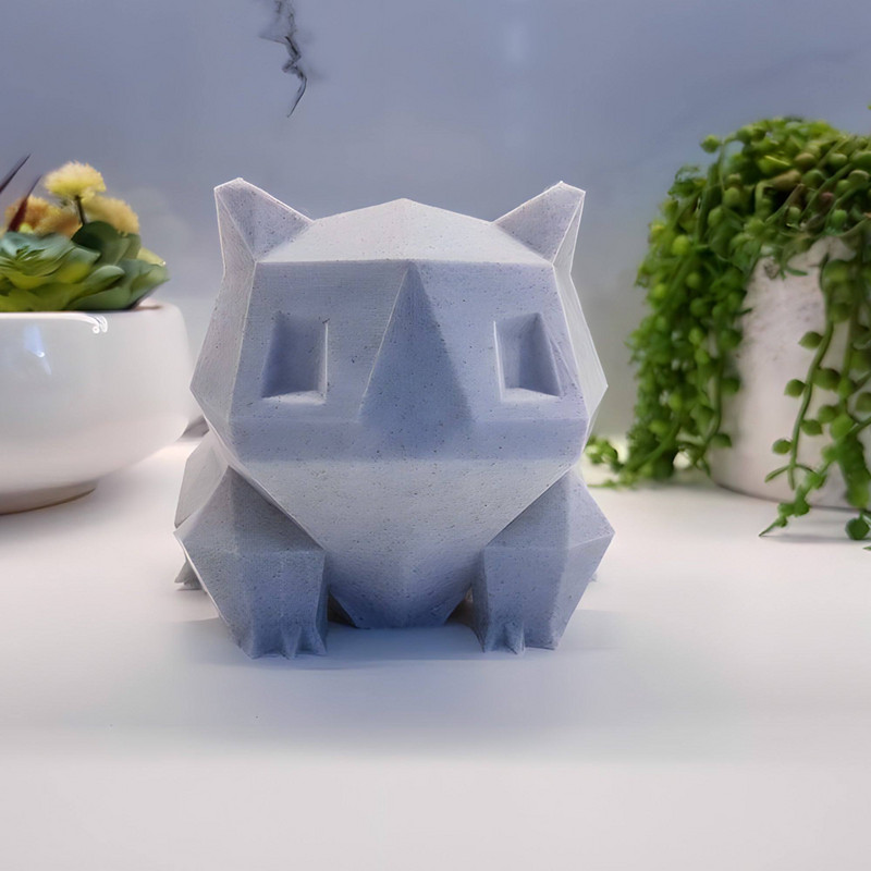Low Poly Bulbasaur Planter Zamatos növény virágcserep Virágcserepes figura Kerti dekor asztali dísz