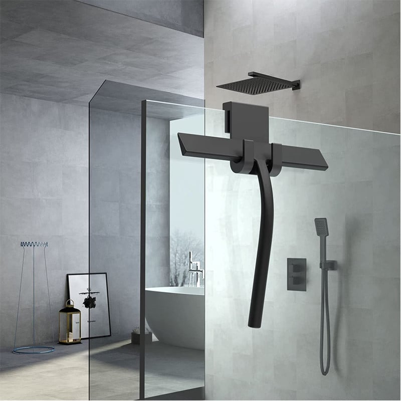 Zuhanytörlő Ablaktörlő Szilikon Kaparó Tisztító Hosszú Tartós Fürdőszoba Tükör Törlő Kaparó Üvegtisztító Kiegészítők