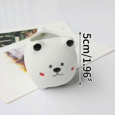 Rajzfilm Medve hüvelykujj virágcserép, kézzel készített szép állathús kerámia asztali virágok cserepes növények családi kerti dekoráció