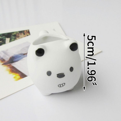 Rajzfilm Medve hüvelykujj virágcserép, kézzel készített szép állathús kerámia asztali virágok cserepes növények családi kerti dekoráció