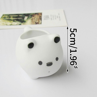 Rajzfilm Medve hüvelykujj virágcserép, kézzel készített szép állathús kerámia asztali virágok cserepes növények családi kerti dekoráció