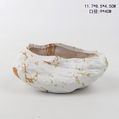 Kőmodellezés virágcserép asztali bonsai kertészkedés cserepes zamatos kerámia művészeti váza otthoni irodai dekoráció kerti kellékek