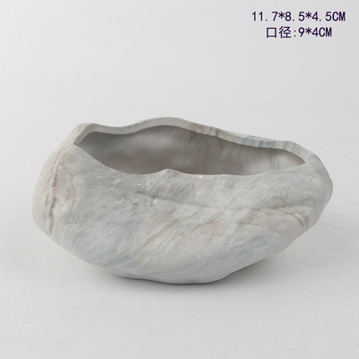 Kőmodellezés virágcserép asztali bonsai kertészkedés cserepes zamatos kerámia művészeti váza otthoni irodai dekoráció kerti kellékek