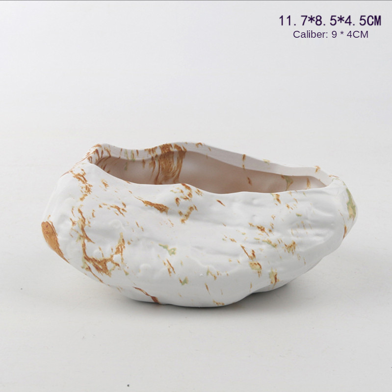 Kőmodellezés virágcserép asztali bonsai kertészkedés cserepes zamatos kerámia művészeti váza otthoni irodai dekoráció kerti kellékek