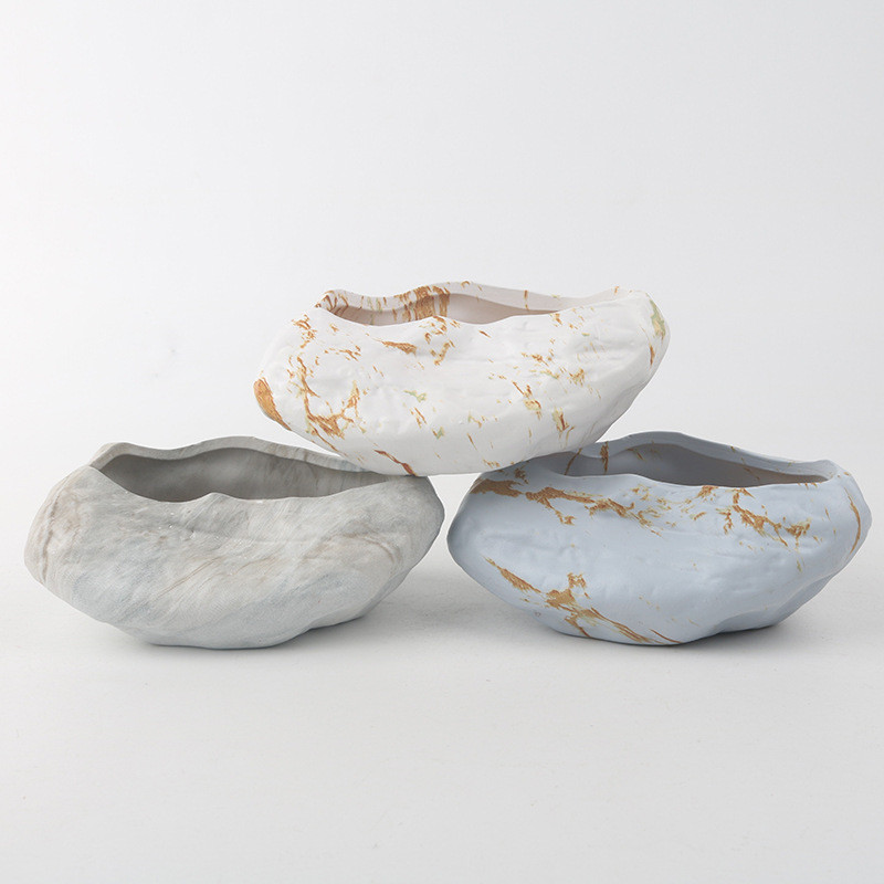 Kőmodellezés virágcserép asztali bonsai kertészkedés cserepes zamatos kerámia művészeti váza otthoni irodai dekoráció kerti kellékek