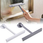 Padlóbarát, hosszú nyelű tükör falra akasztható üvegtisztító háztartási levehető fürdőszobai ablaktisztító vízkaparó