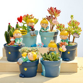 Μικρός Πρίγκιπας Γλάστρα Fairy Tail Γλάστρα Fox Rose Garden Planter Χυμώδες φυτό Γλάστρα Διακόσμηση σπιτιού Ειδώλιο ζώου