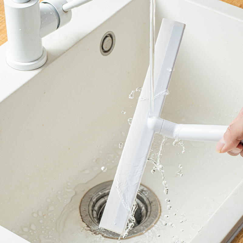 1db ablaktörlő szilikon lapáttal tükörtisztító akasztható autós üveg zuhanytörlő háztartási tisztító fürdőszoba kaparó