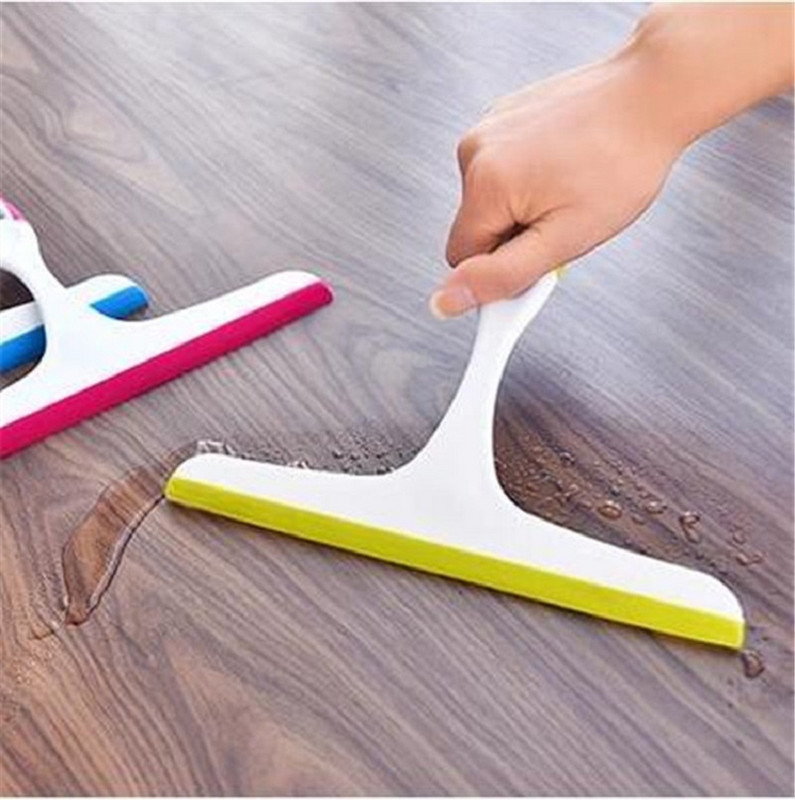 Fürdőszoba tükör tisztító szilikon pengével és tartóval kampós konyhai tisztítószer autós zuhanytisztító ablaktörlő ablaktörlő kaparó