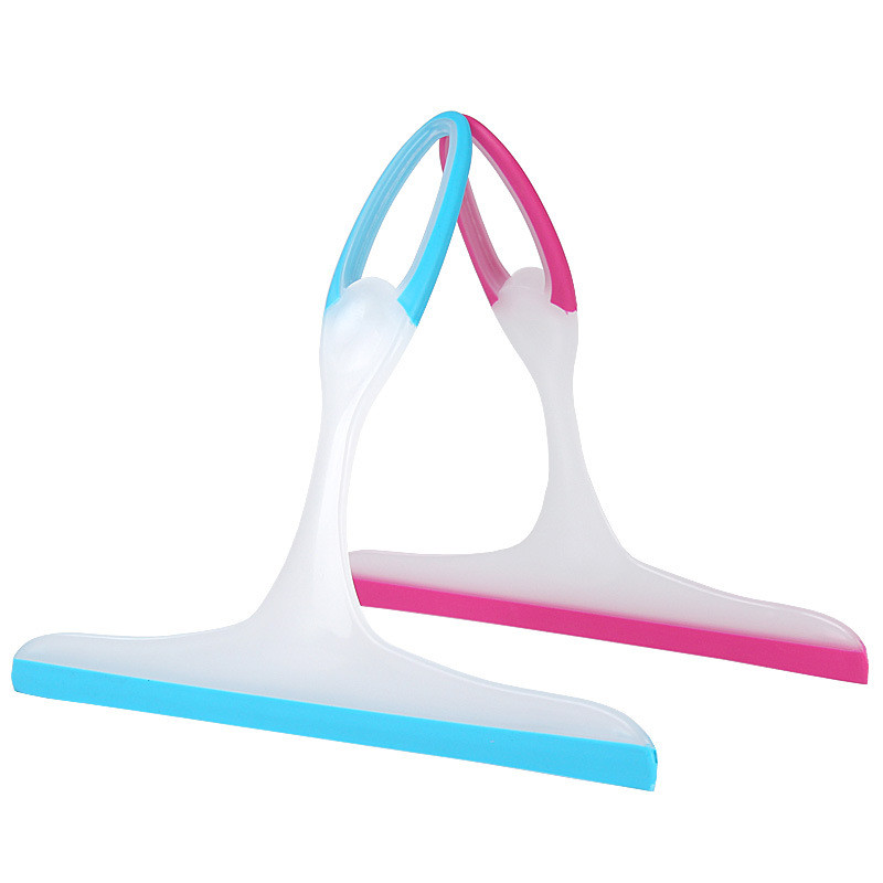 Fürdőszoba tükör tisztító szilikon pengével és tartóval kampós konyhai tisztítószer autós zuhanytisztító ablaktörlő ablaktörlő kaparó