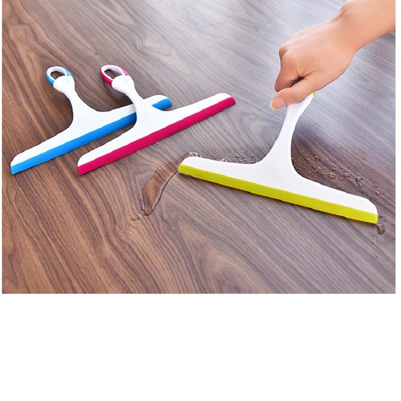 Fürdőszoba tükör tisztító szilikon pengével és tartóval kampós konyhai tisztítószer autós zuhanytisztító ablaktörlő ablaktörlő kaparó