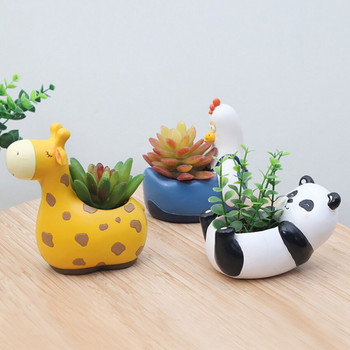 Δημιουργικό ιαπωνικού στιλ Panda Micro-Landscape Desktop Διακοσμητικά Ρητίνη Μικρή σε γλάστρα Γλάστρα Ζουμερή γλάστρα