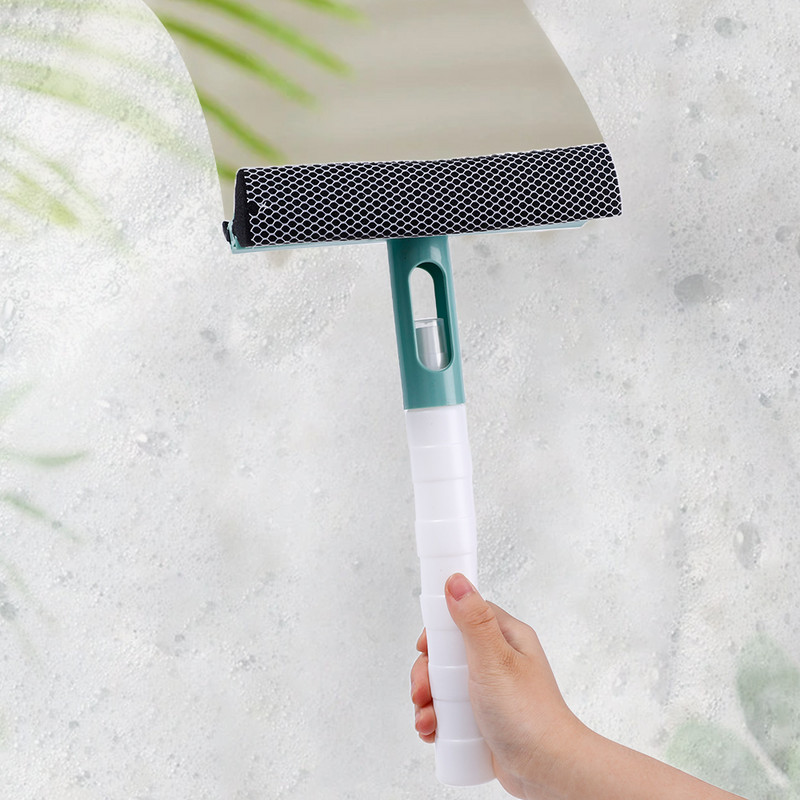 Ablaktisztító eszközök Kétoldalas üvegtisztító törlő törlő szórófejes palackkal Konyhai kerámia fürdőszoba tükörtisztító kefe