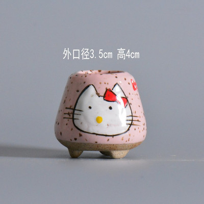 Kreatív mini béka hüvelykujj virágcserép Rajzfilm Állati Gyümölcs Rajzfilm Kerámia váza Virágcserepek Dekoratív agyagedények