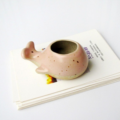 Kreatív mini béka hüvelykujj virágcserép Rajzfilm Állati Gyümölcs Rajzfilm Kerámia váza Virágcserepek Dekoratív agyagedények