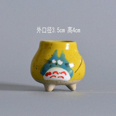 Kreatív mini béka hüvelykujj virágcserép Rajzfilm Állati Gyümölcs Rajzfilm Kerámia váza Virágcserepek Dekoratív agyagedények