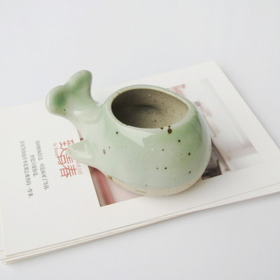 Kreatív mini béka hüvelykujj virágcserép Rajzfilm Állati Gyümölcs Rajzfilm Kerámia váza Virágcserepek Dekoratív agyagedények