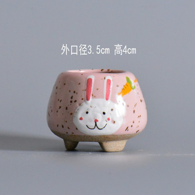 Kreatív mini béka hüvelykujj virágcserép Rajzfilm Állati Gyümölcs Rajzfilm Kerámia váza Virágcserepek Dekoratív agyagedények