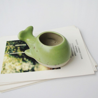 Kreatív mini béka hüvelykujj virágcserép Rajzfilm Állati Gyümölcs Rajzfilm Kerámia váza Virágcserepek Dekoratív agyagedények